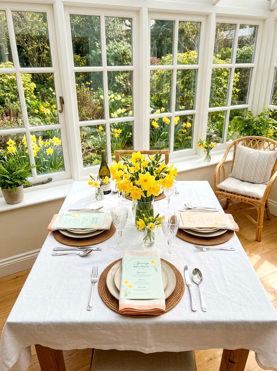 Pastel Paper Menu - 25 Spring Menu Card Ideas