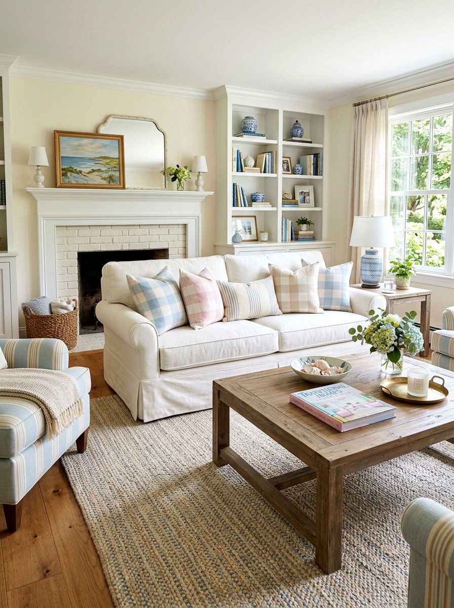 Pastel Plaid Pillow - 25 Spring Pillow Ideas