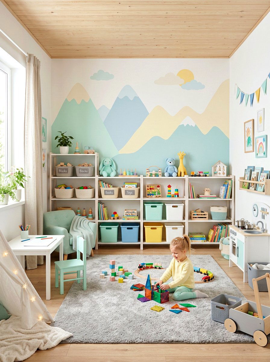 Pastel Playroom - 25 Spring Pastel Decor Ideas