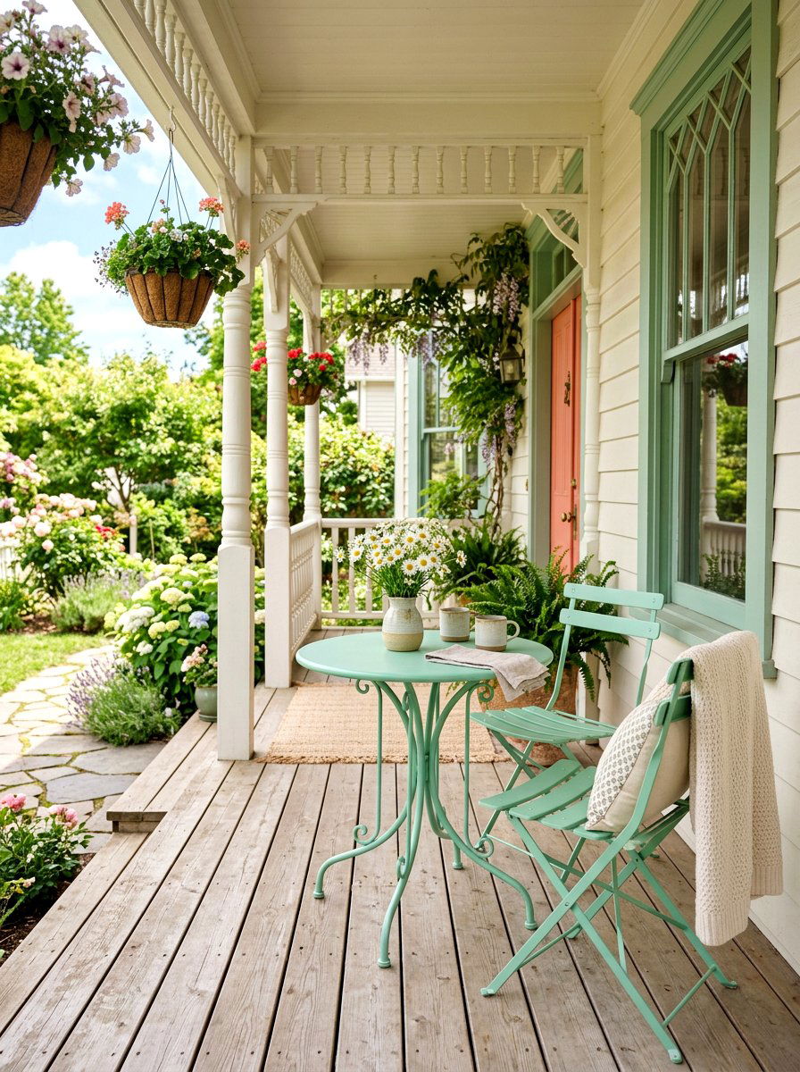 Pastel Porch Furniture - 25 Front Porch Spring Decor Ideas