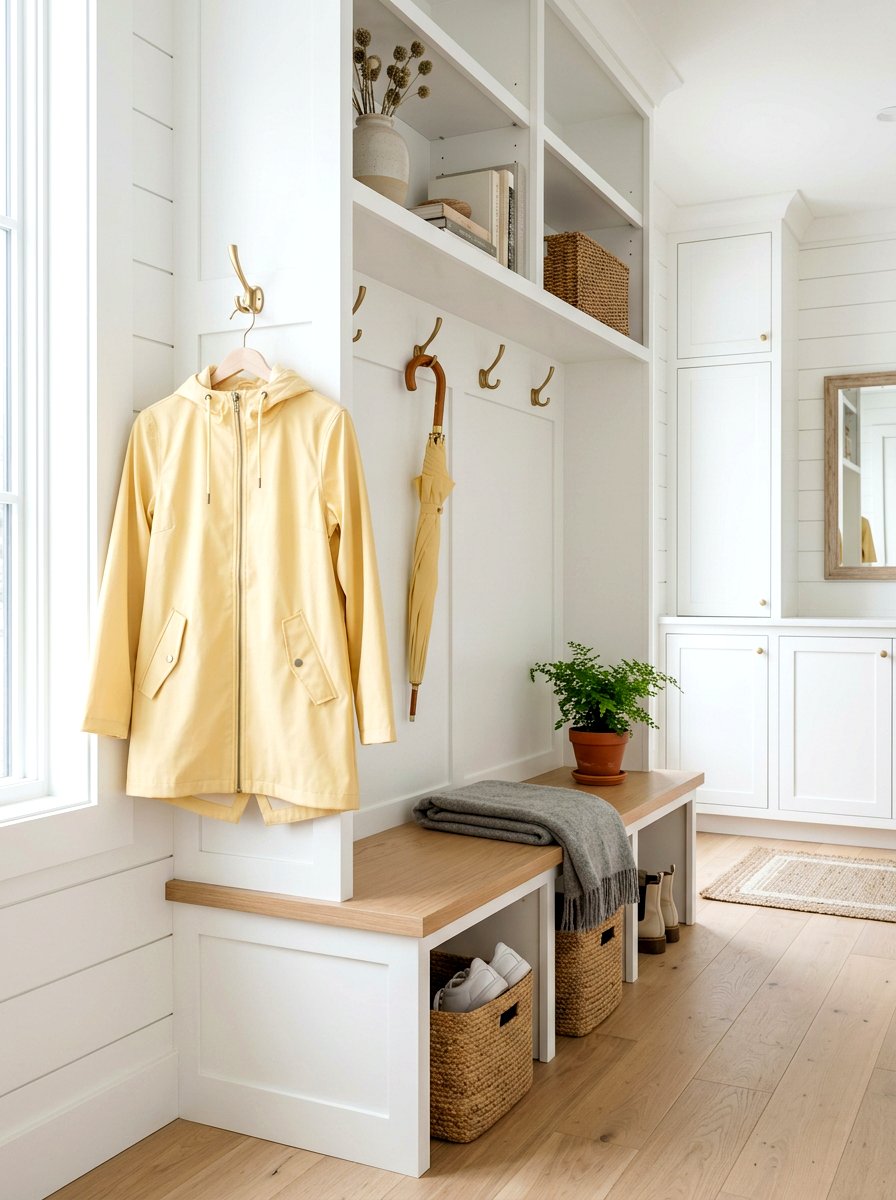 Pastel Raincoat - 25 Spring Coat Rack Decor Ideas