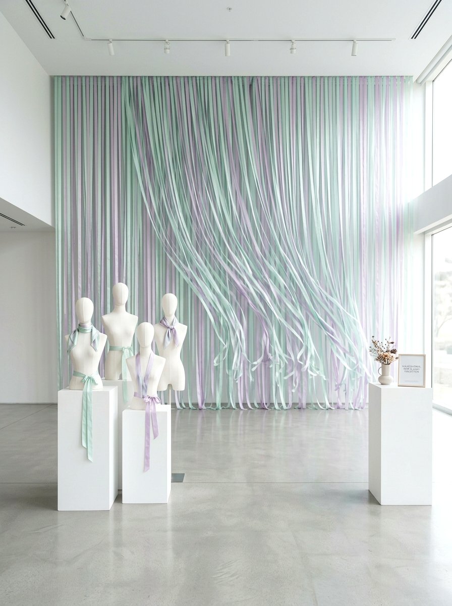 Pastel Ribbon Streamer - 25 Spring Retail Display Ideas