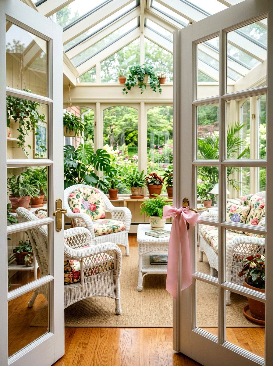 Pastel Ribbon - 25 Spring French Door Decor Ideas