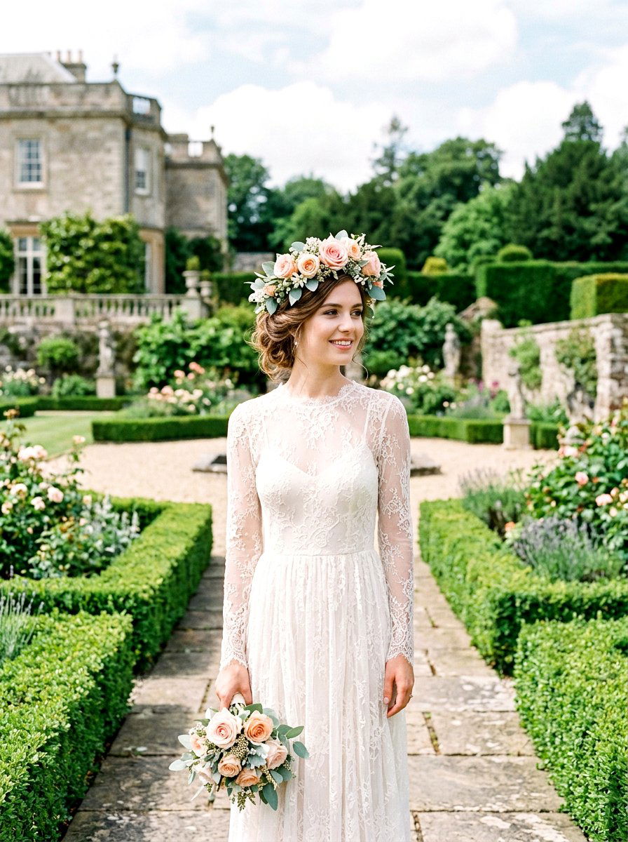 Pastel Rose Crown - 25 Spring Flower Crown Ideas