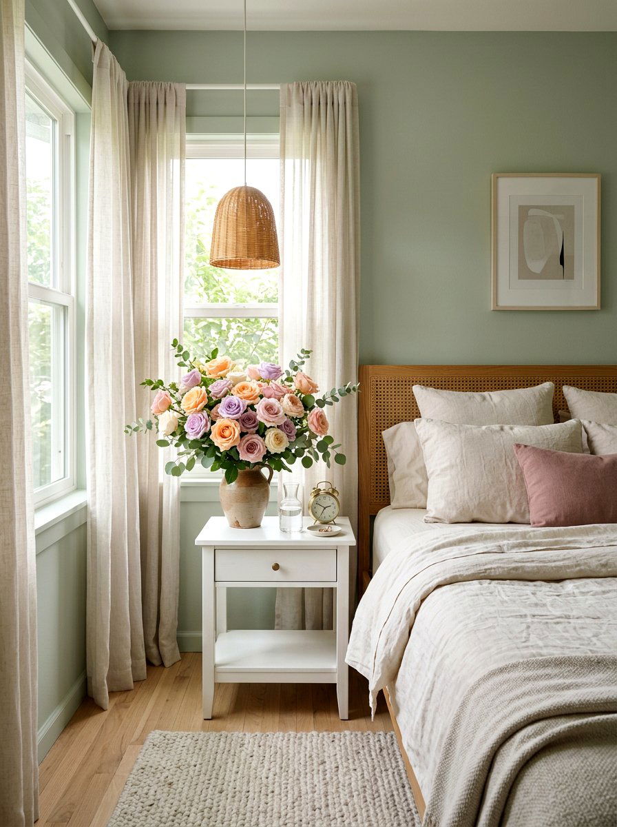 Pastel Rose Display - 25 Spring Flower Arrangement Ideas