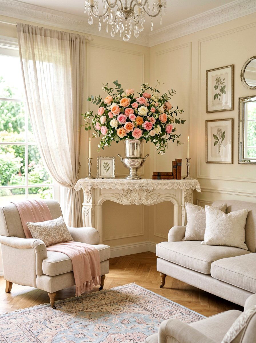 Pastel Rose Garden Style - 25 Spring Flower Bouquet Ideas