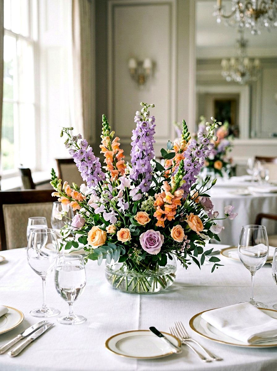 Pastel Snapdragon Centerpiece - 25 Spring Snapdragon Arrangement Ideas