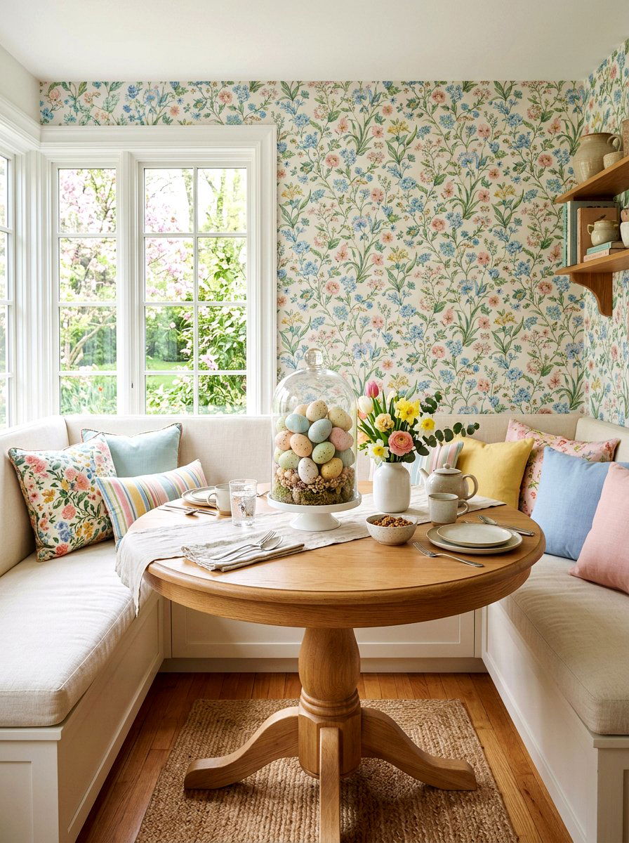 Pastel Speckled Eggs - 25 Spring Glass Cloche Ideas