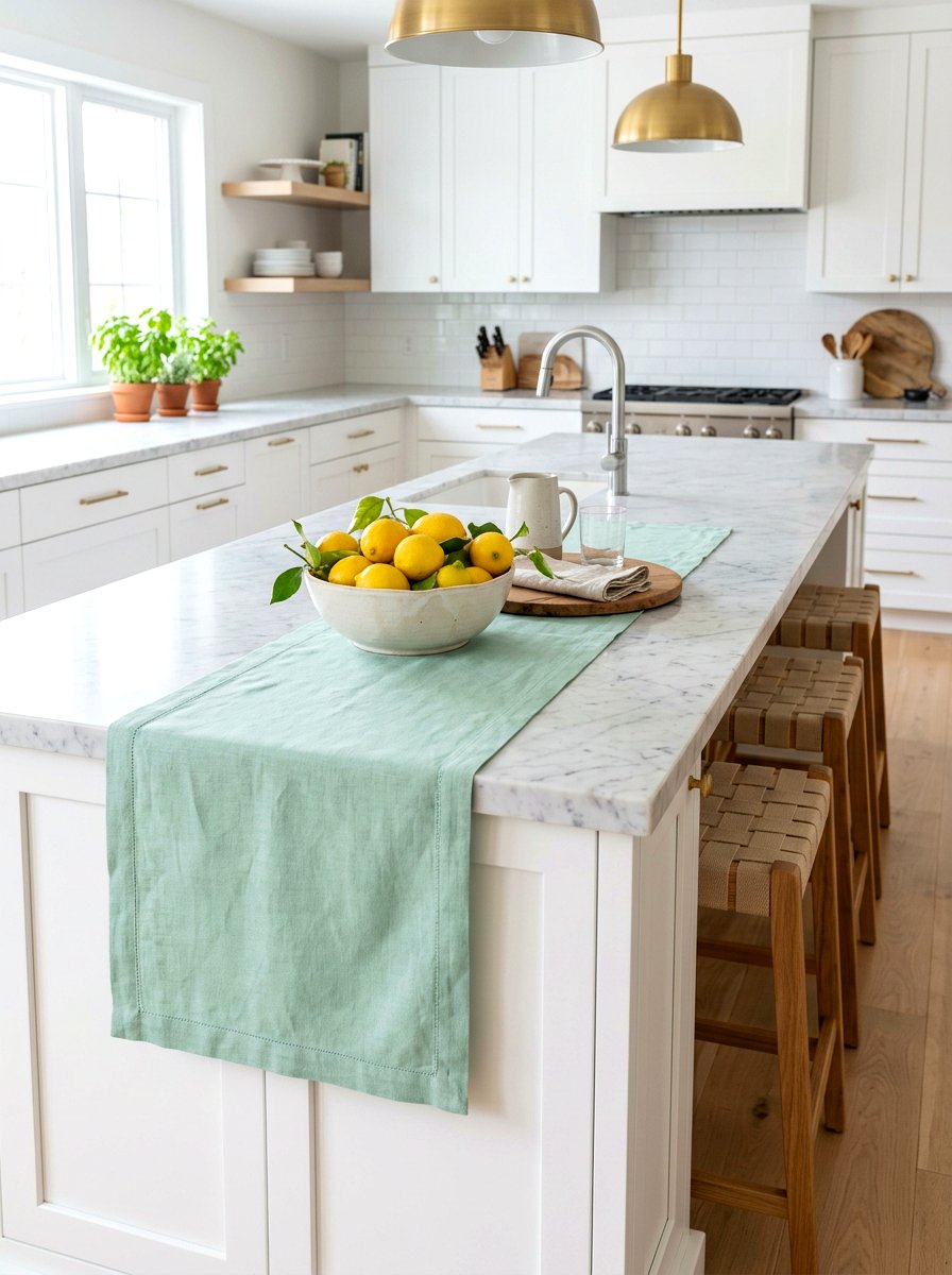 Pastel Table Runner - 25 Spring DIY Decor Ideas