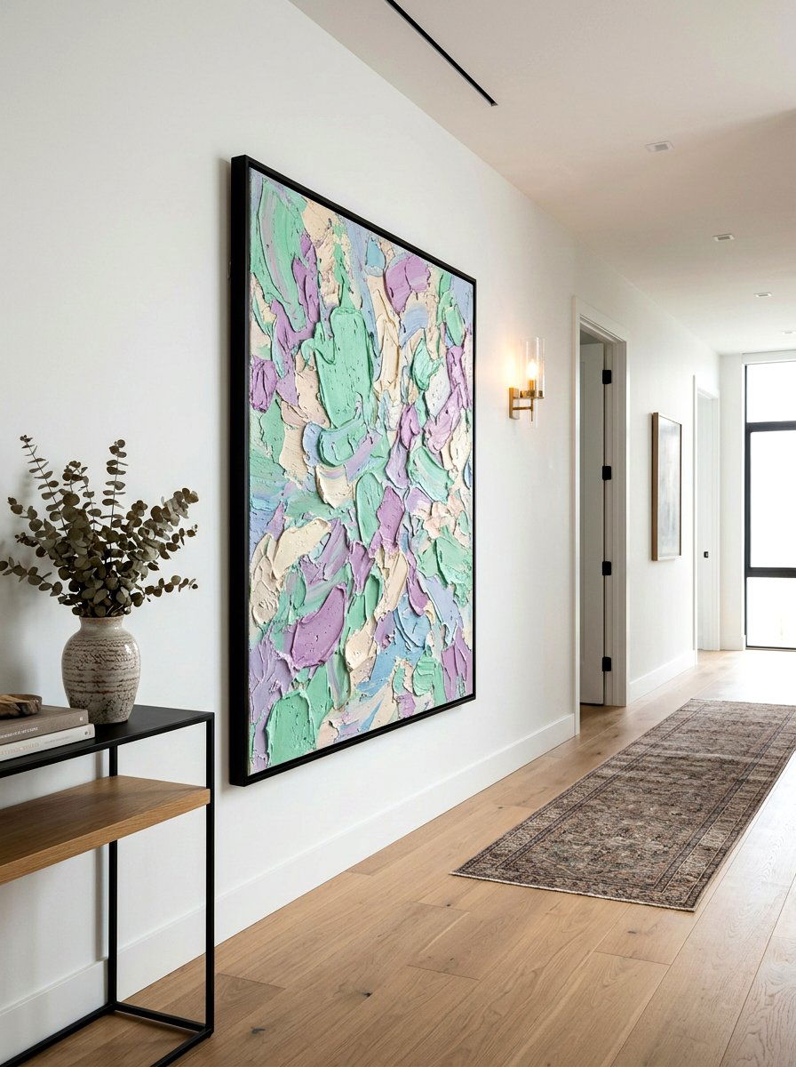 Pastel Textured Canvas Art - 25 Spring Canvas Art Ideas