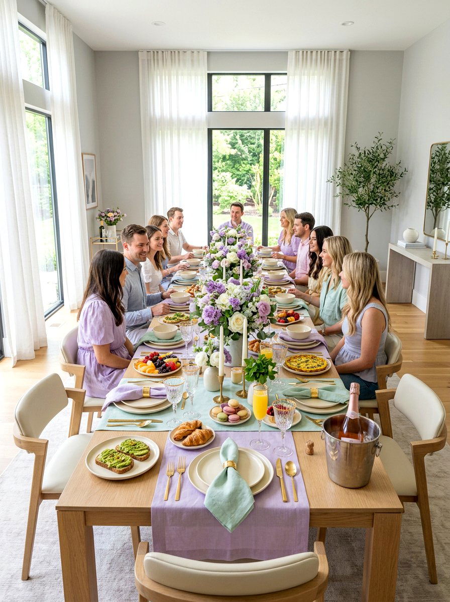 Pastel Theme Brunch - 25 Spring Mother's Day Brunch Ideas
