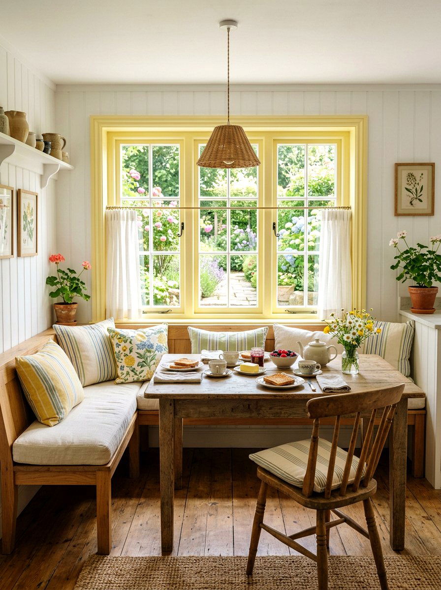 Pastel Trim Window Frame - 25 Spring Paint Craft Ideas