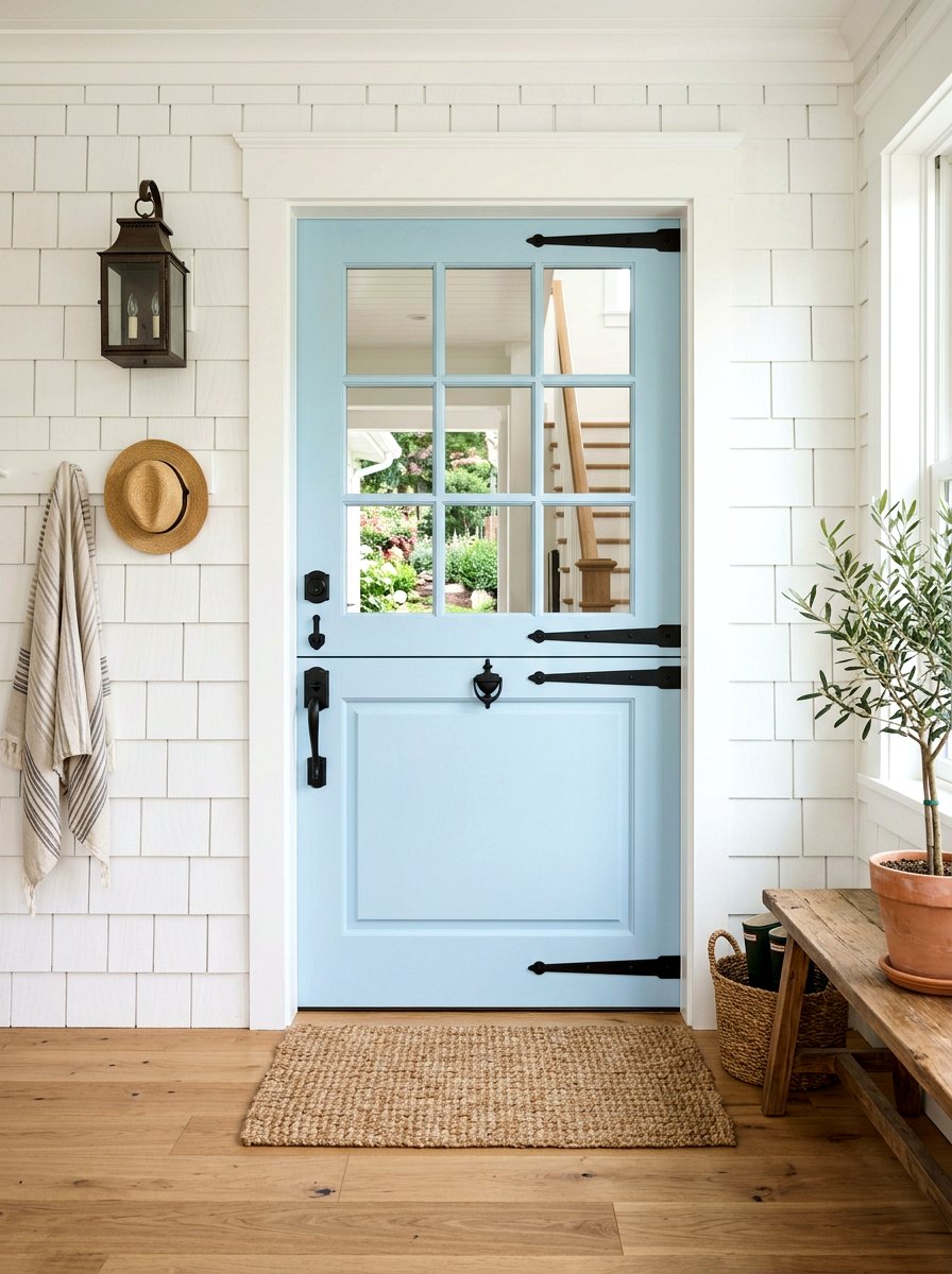 Pastel blue dutch door - 25 Spring Dutch Door Decor Ideas