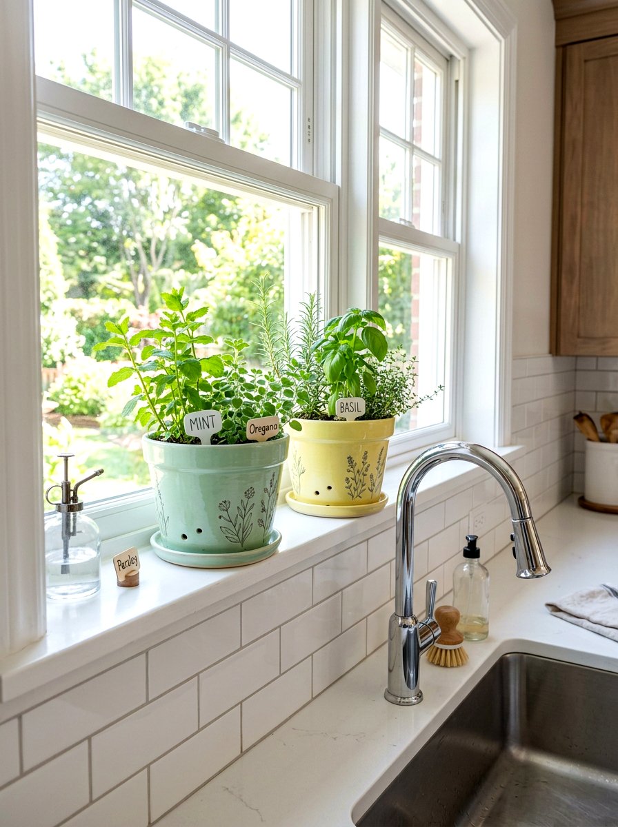 Pastel colored herb garden pots - 25 Spring Terracotta Pot Craft Ideas