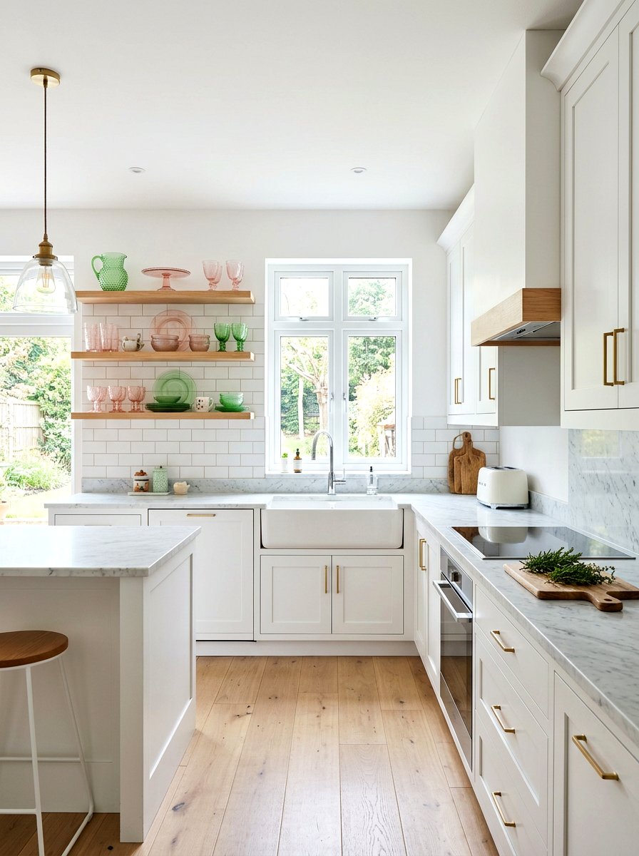 Pastel depression glass - 25 Spring Vintage Decor Ideas