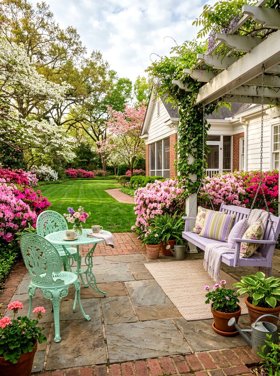 Pastel porch furniture - 25 Spring Southern Decor Ideas