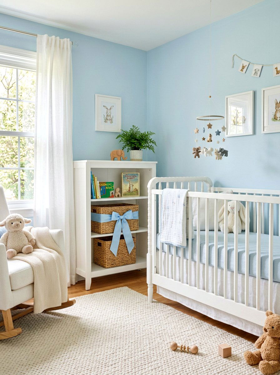 Pastel ribbon basket decor - 25 Spring Basket Decor Ideas