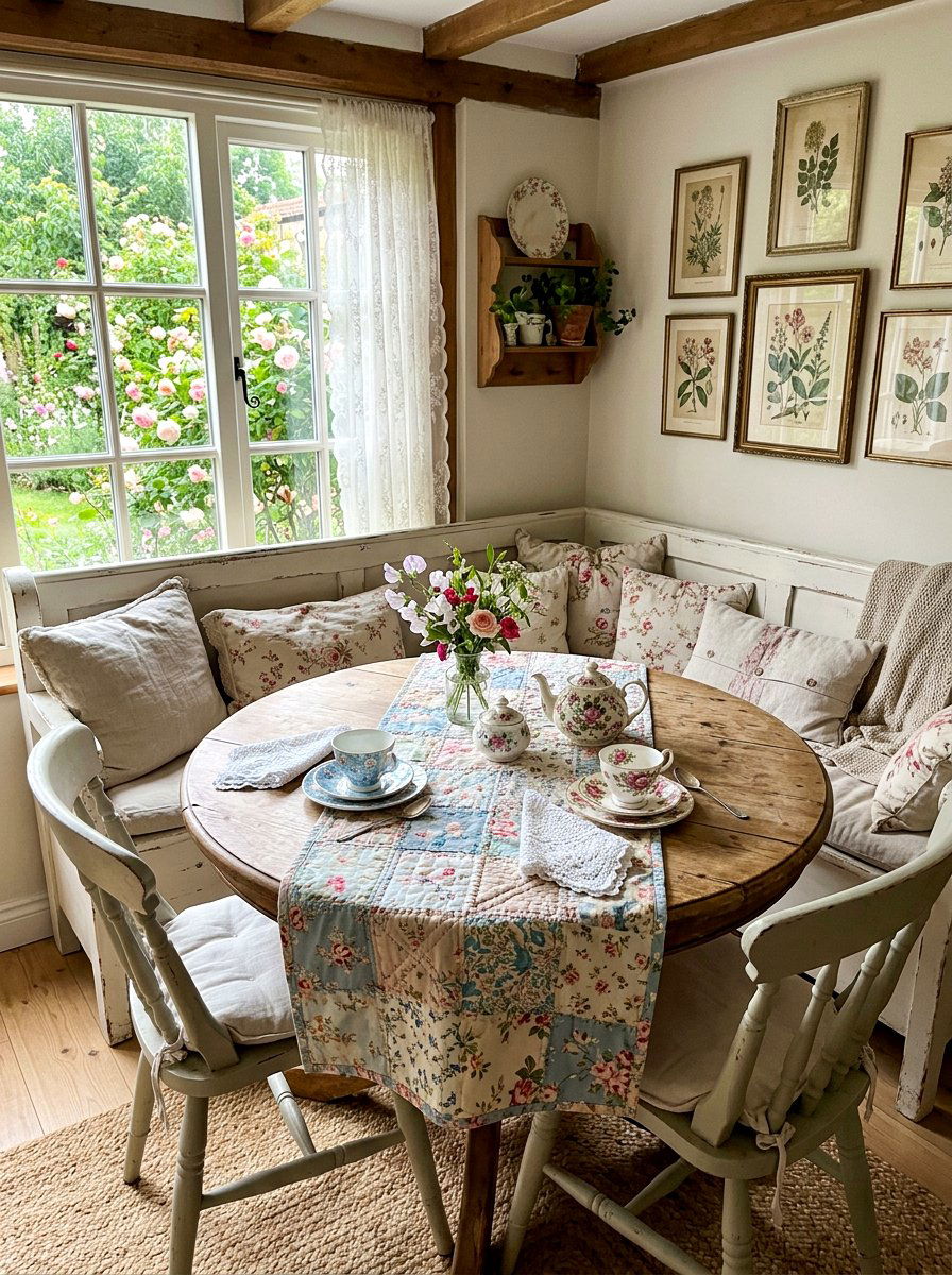 Patchwork Table Runner - 25 Spring Table Runner Ideas