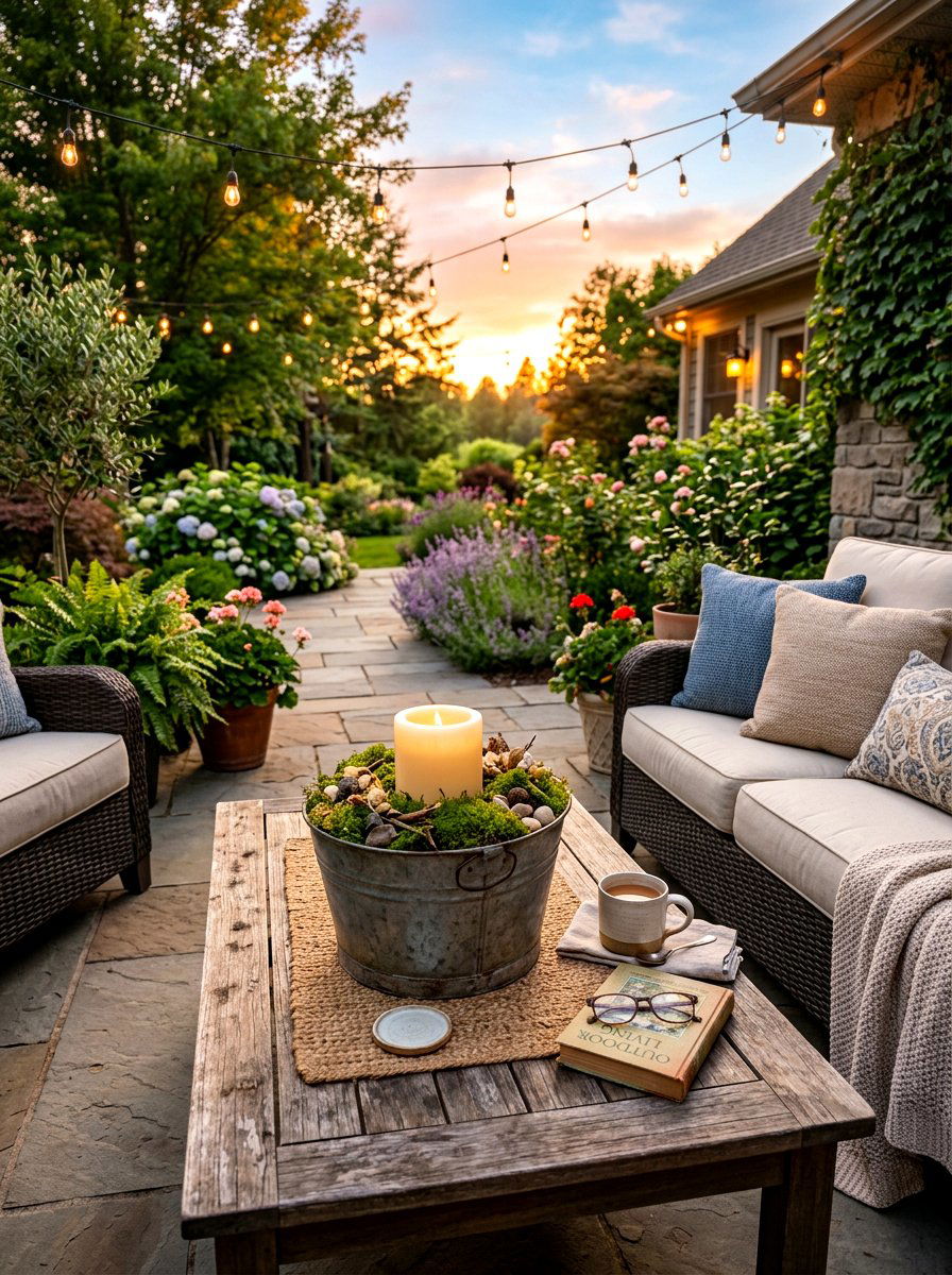 Patio Coffee Table Decor - 25 Spring Galvanized Bucket Decor Ideas