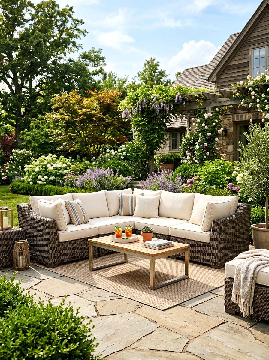 Patio Lounge Furniture - 25 Spring Outdoor Entertaining Ideas