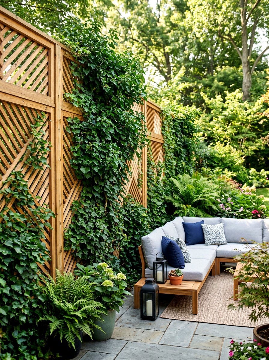 Patio Privacy Lattice Wall - 25 Spring Lattice Wall Decor Ideas