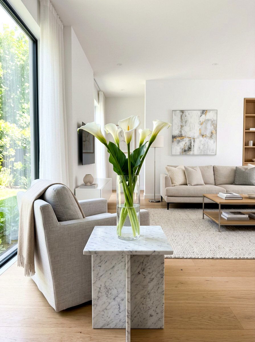 Patterned Ceramic Lamp - 25 Spring Side Table Decor Ideas