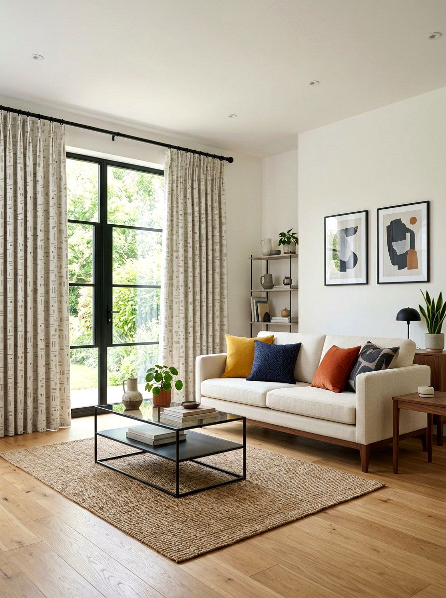 Patterned Cotton Curtains