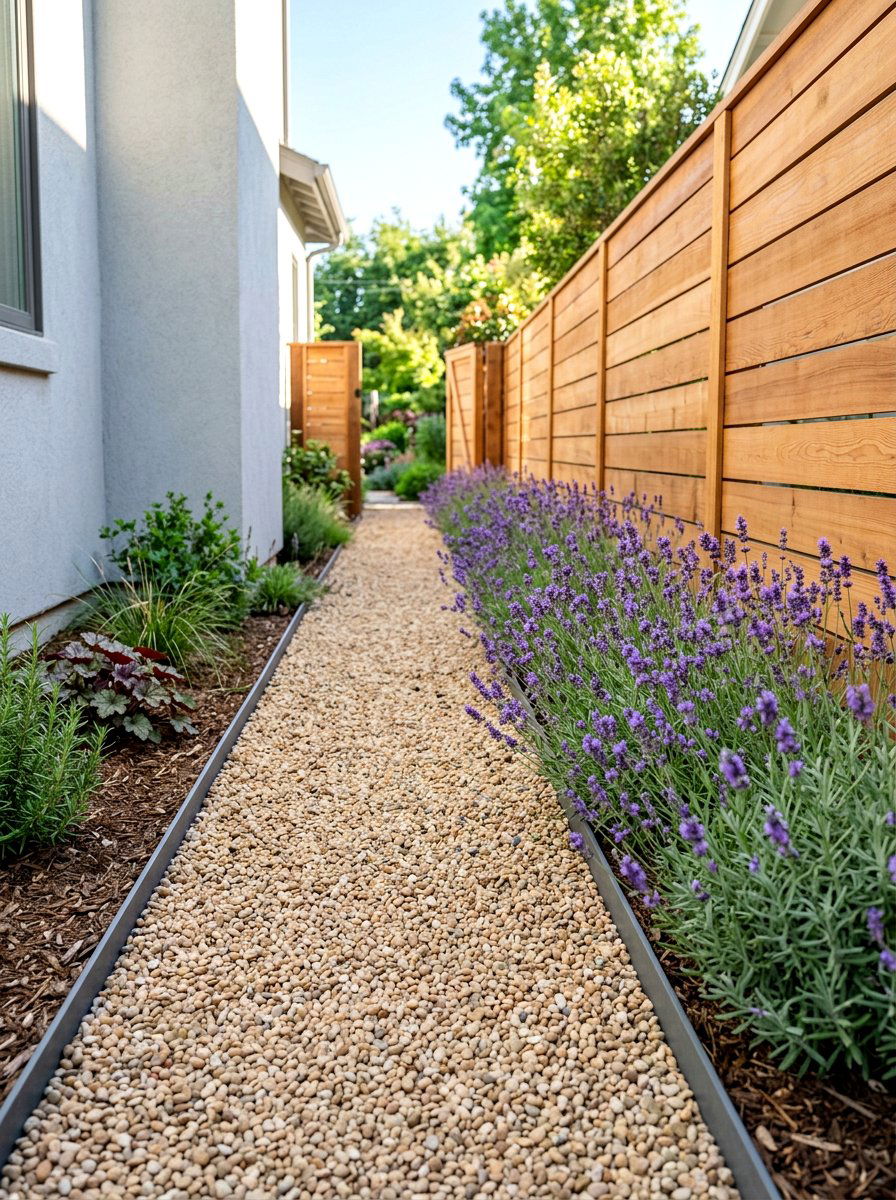 Pea Gravel Path - 25 Spring Side Yard Decor Ideas