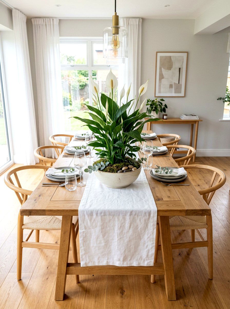 Peace Lily Centerpiece For Dining Table - 25 Spring Peace Lily Ideas