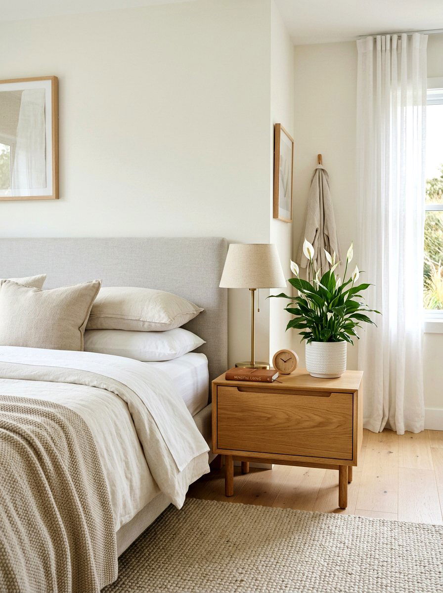 Peace Lily On Bedside Table - 25 Spring Peace Lily Ideas