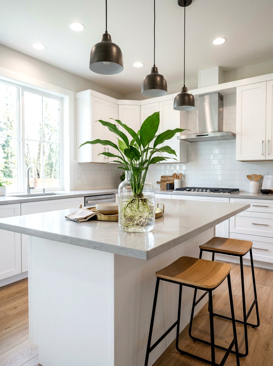 Peace Lily Propagation In Glass Vase - 25 Spring Peace Lily Ideas