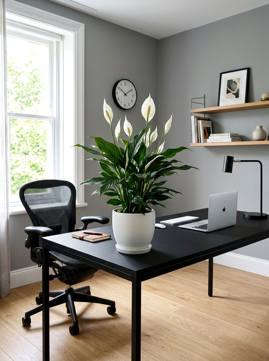 Peace lily plant - 25 Spring Indoor Plant Ideas