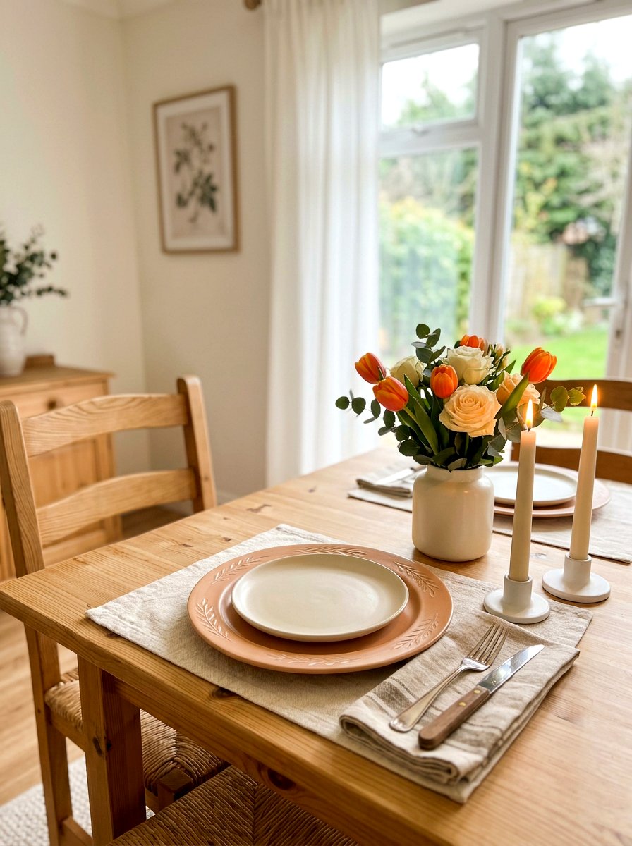 Peach Color Charger - 25 Spring Charger Plate Ideas