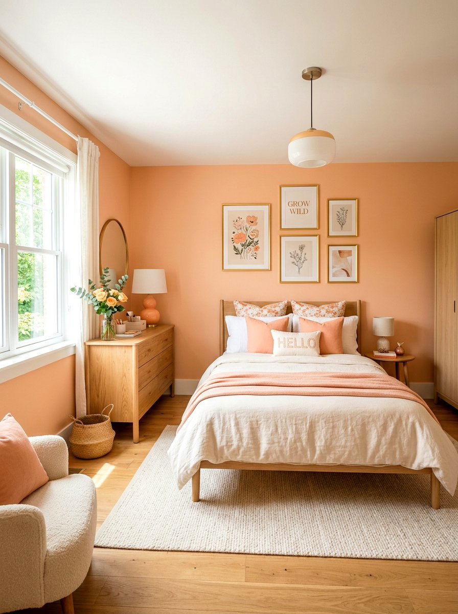 Peach Color Palette - 25 Spring Girl Room Decor Ideas