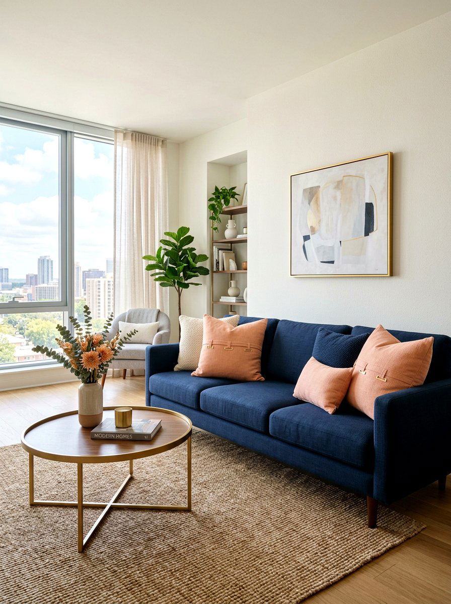 Peach Cotton Pillow - 25 Spring Pillow Ideas