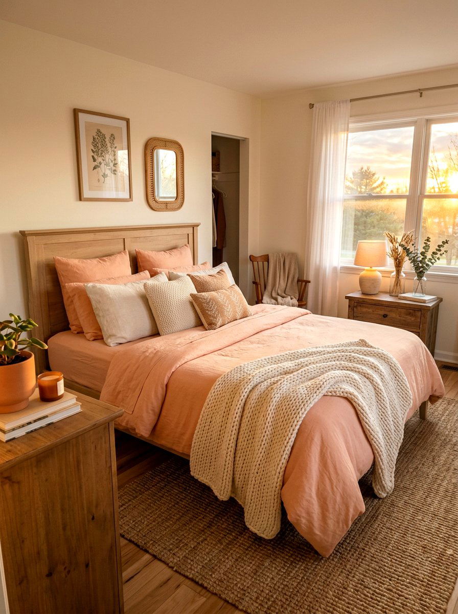 Peach Tone Bedding - 25 Spring Duvet Cover Ideas