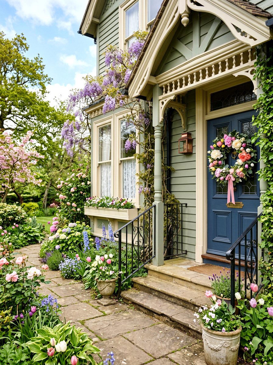 Peony And Tulip Wreath - 25 Spring Tulip Wreath Ideas