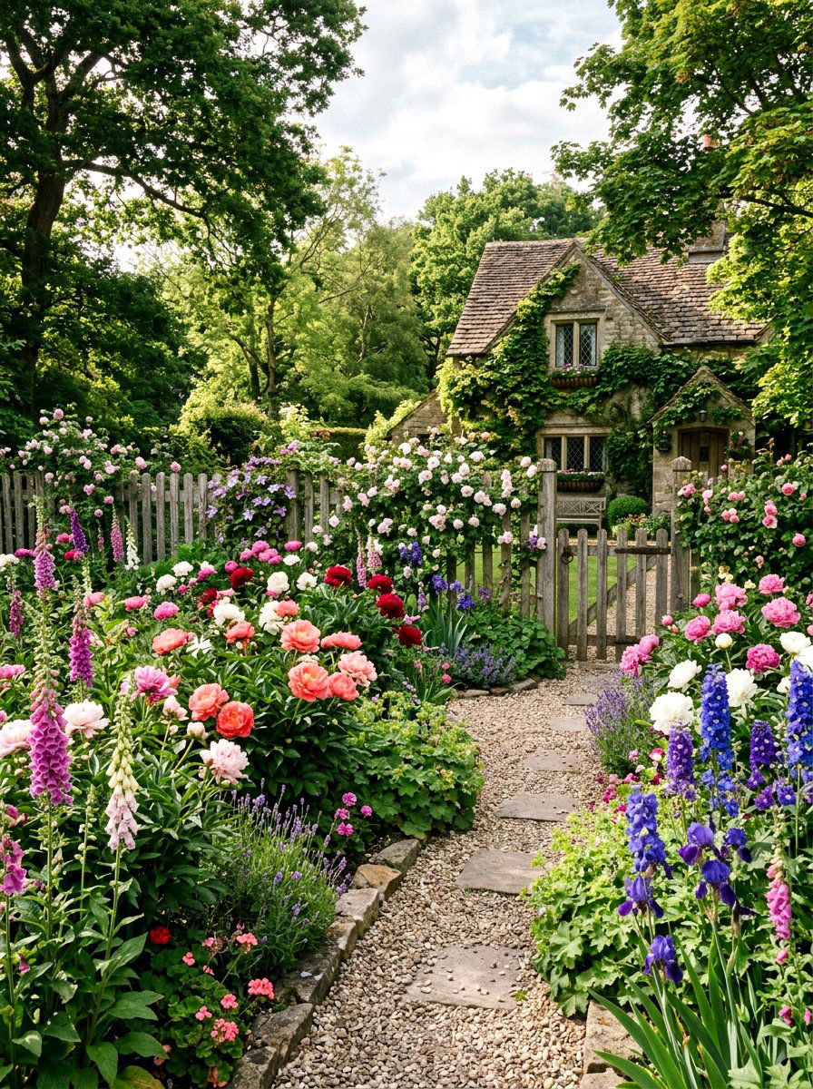 Peony Cottage Garden - 25 Spring Peony Garden Ideas