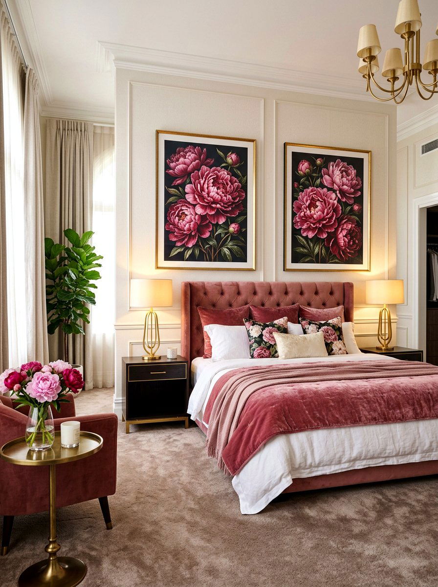 Peony Floral Print - 25 Spring Botanical Print Ideas