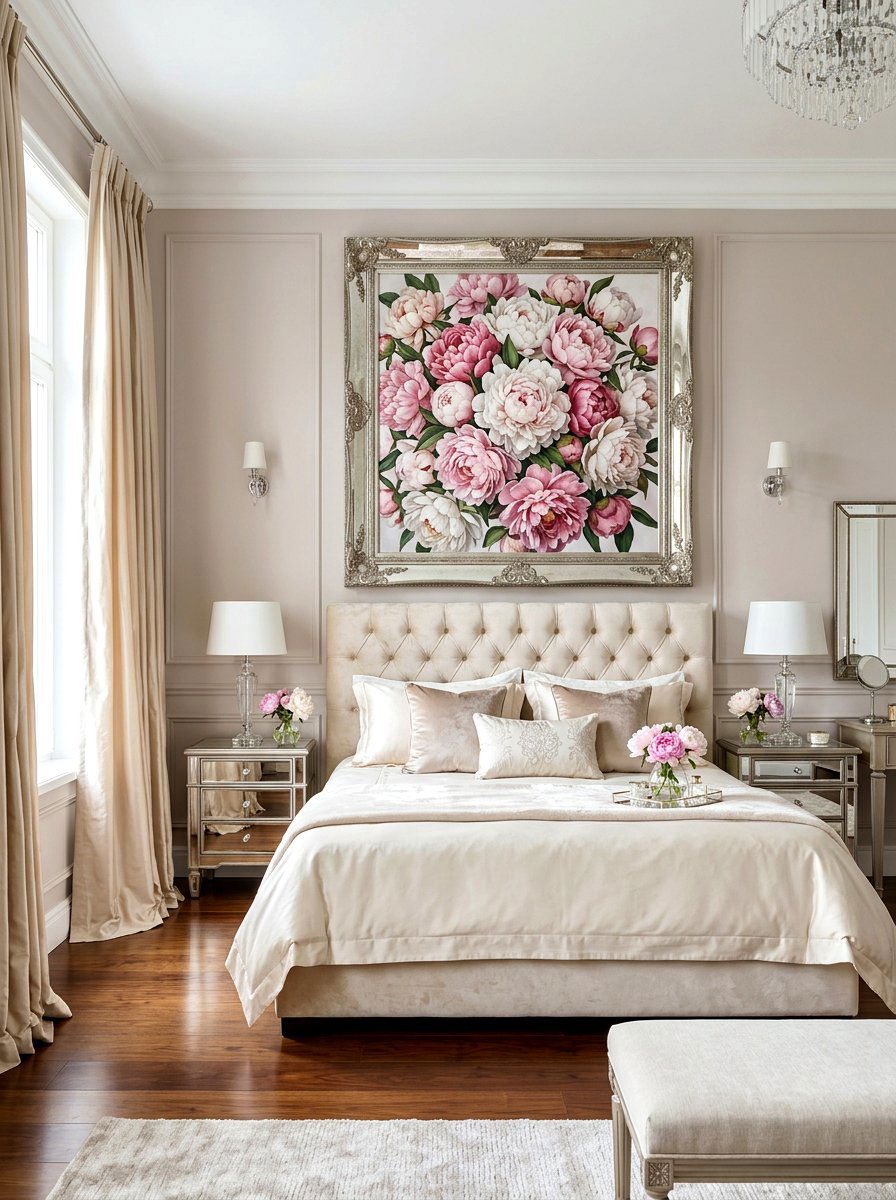 Peony Flower Frame - 25 Spring Framed Art Ideas