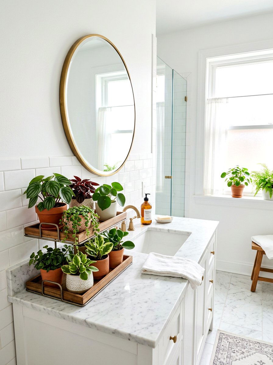 Peperomia - 25 Spring Bathroom Plant Ideas