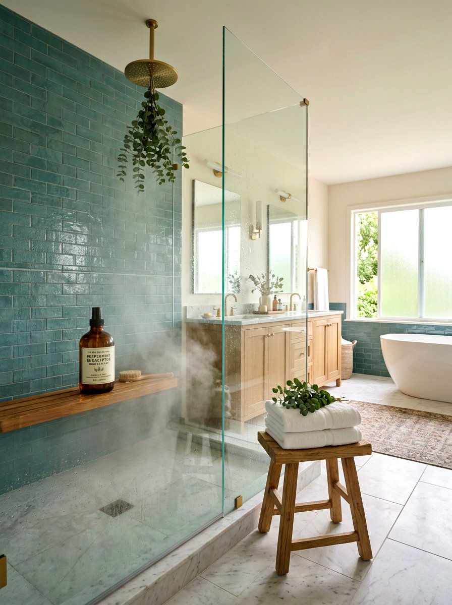 Peppermint Eucalyptus Shower Spray - 25 Spring Essential Oil Ideas