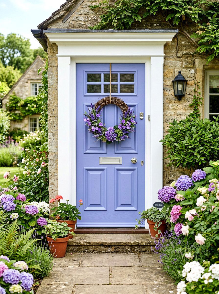 Periwinkle Door - 25 Spring Cottage Door Ideas