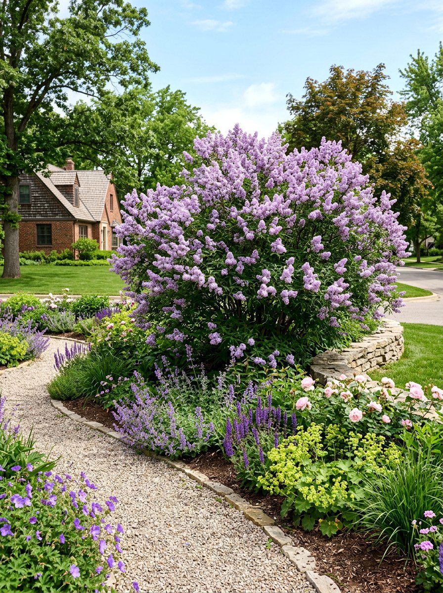 Persian Lilac Garden - 25 Spring Lilac Bush Ideas