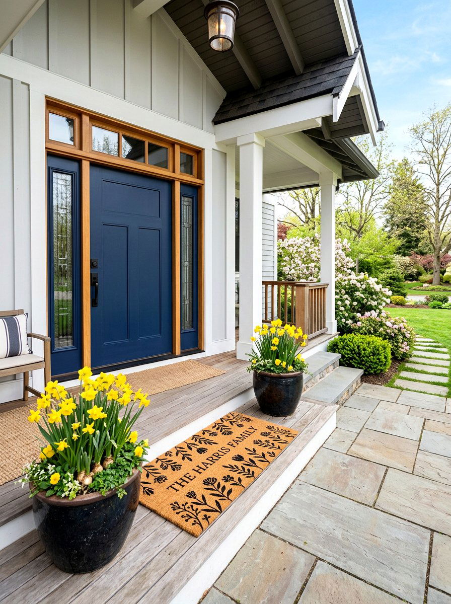 Personalized Doormat Craft - 25 Spring Craft Ideas for Adults