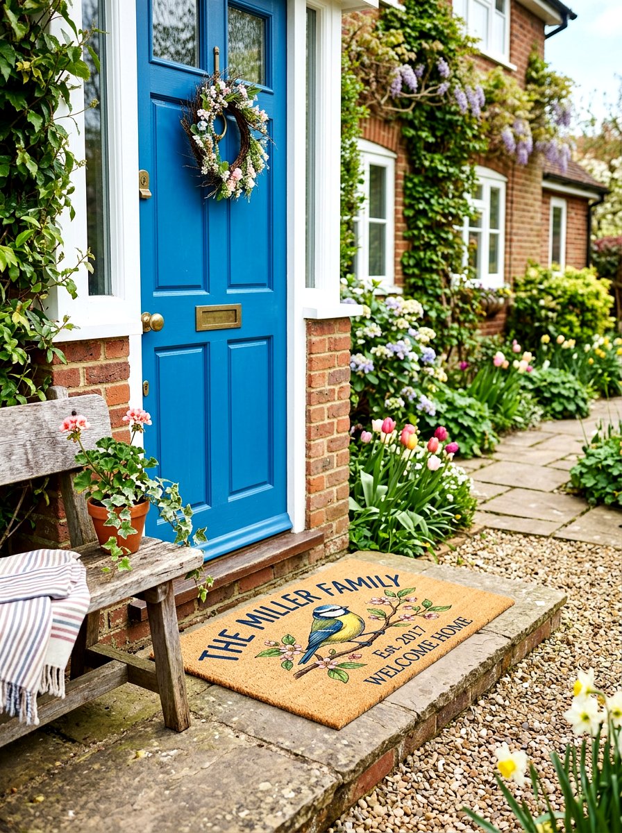 Personalized Family Doormat - 25 Spring Doormat Ideas