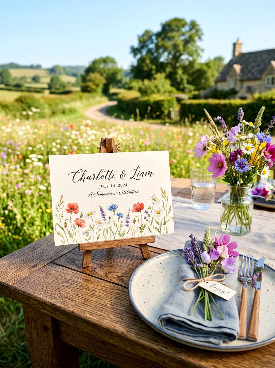 Personalized Picnic Name Card - 25 Spring Picnic Decor Ideas