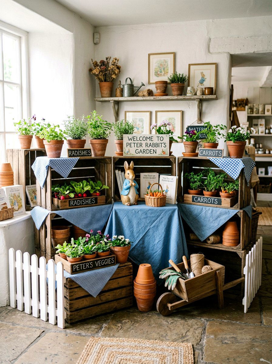 Peter Rabbit theme - 25 Spring First Birthday Decor Ideas