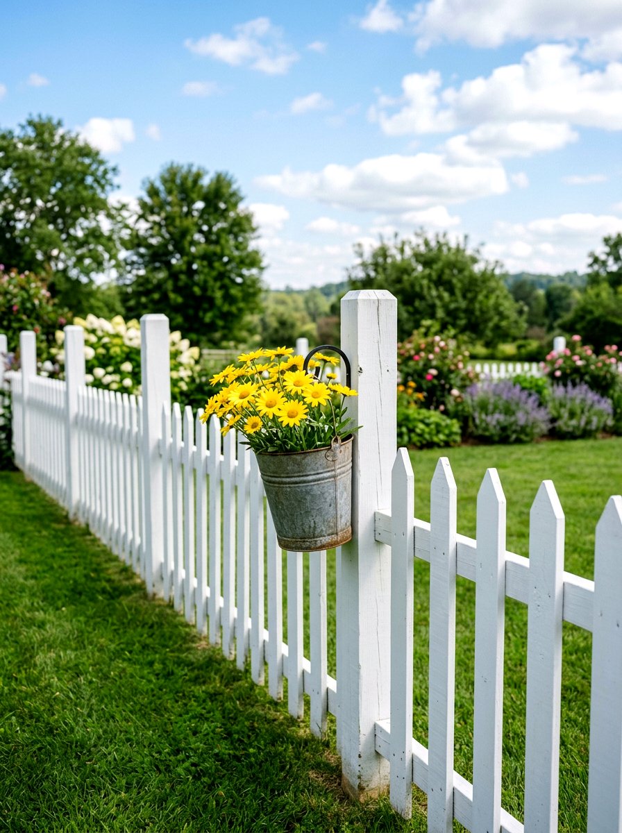 Picket Fence Decor - 25 Spring Yard Decor Ideas