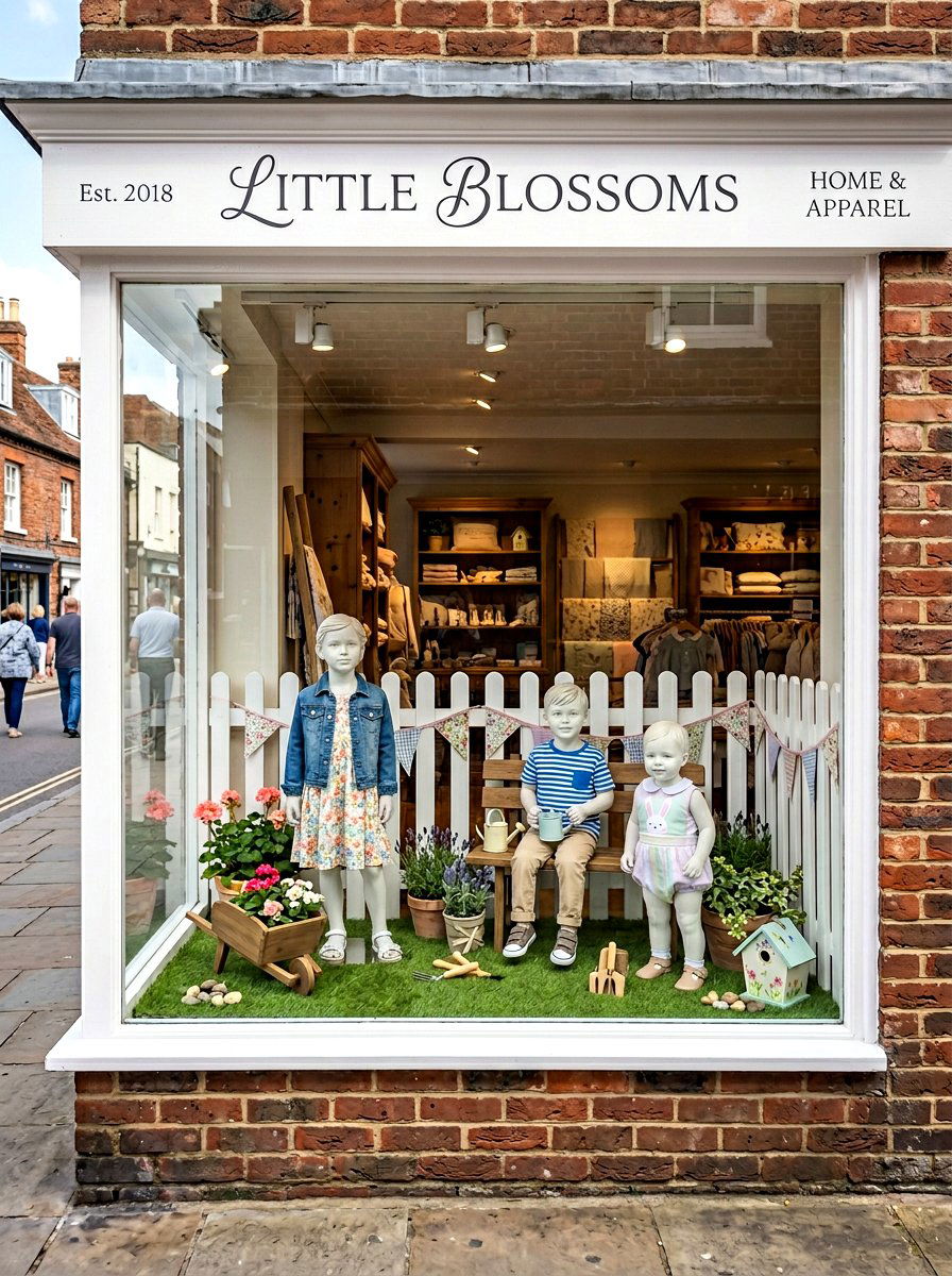 Picket Fence Display - 25 Spring Store Window Ideas